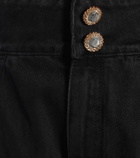 Alessandra Rich High-rise wide-leg jeans
