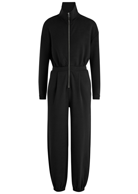 Photo: Varley Jessie Stretch-jersey Jumpsuit Black