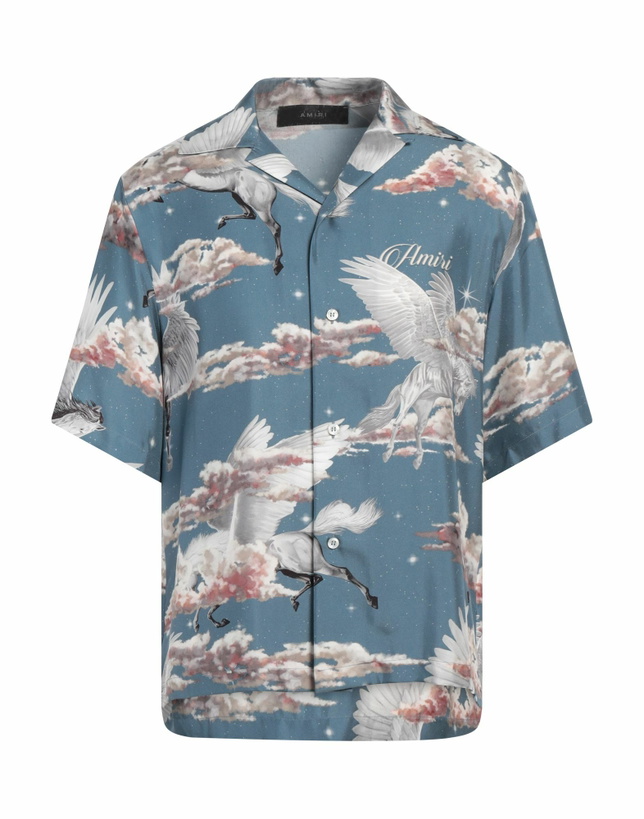 Photo: Amiri Mens Shirt in Slate blue