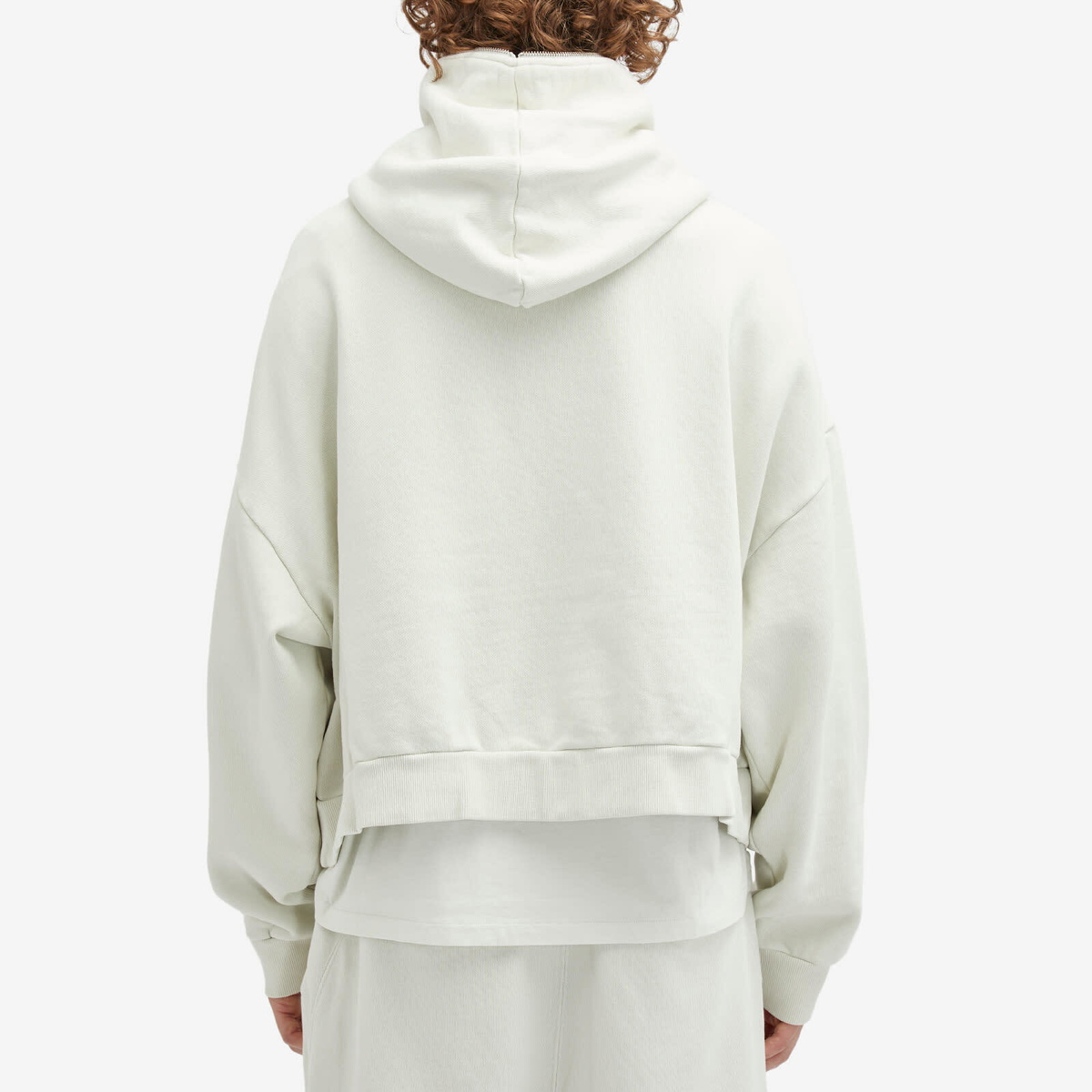 Entire Studios Men's Eternal Full- Zip Hoodie in Rice Entire