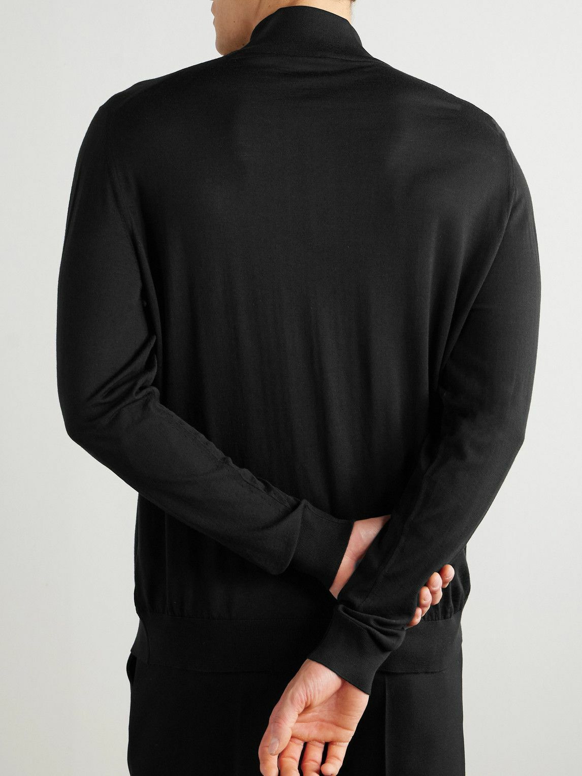 Kiton - Wool Sweater - Black