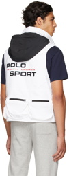 Polo Ralph Lauren White & Black 'Polo Sport' Vest