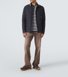 Moncler Pacey2 suede-trimmed sneakers