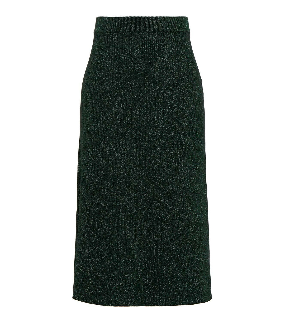 Christopher Kane High-rise metallic midi skirt