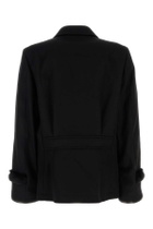 Random Identities Black Wool Blend Coat