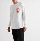 Stüssy - Palm Desert Logo-Print Cotton-Jersey T-Shirt - Neutrals