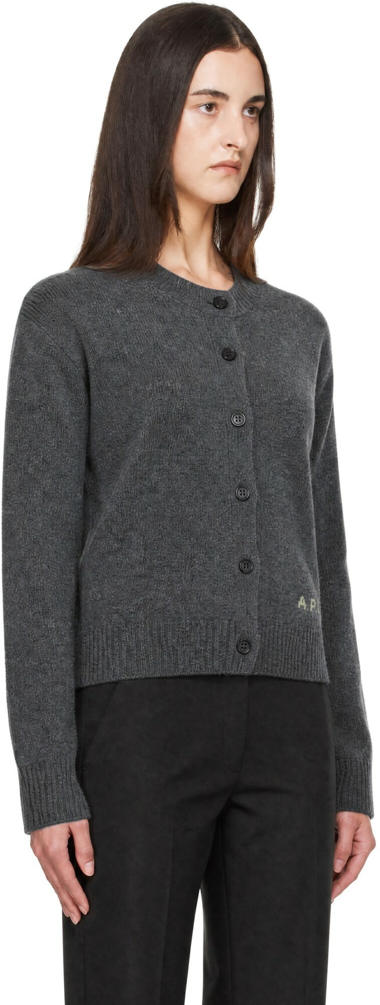 A.P.C. Gray Lila Cardigan