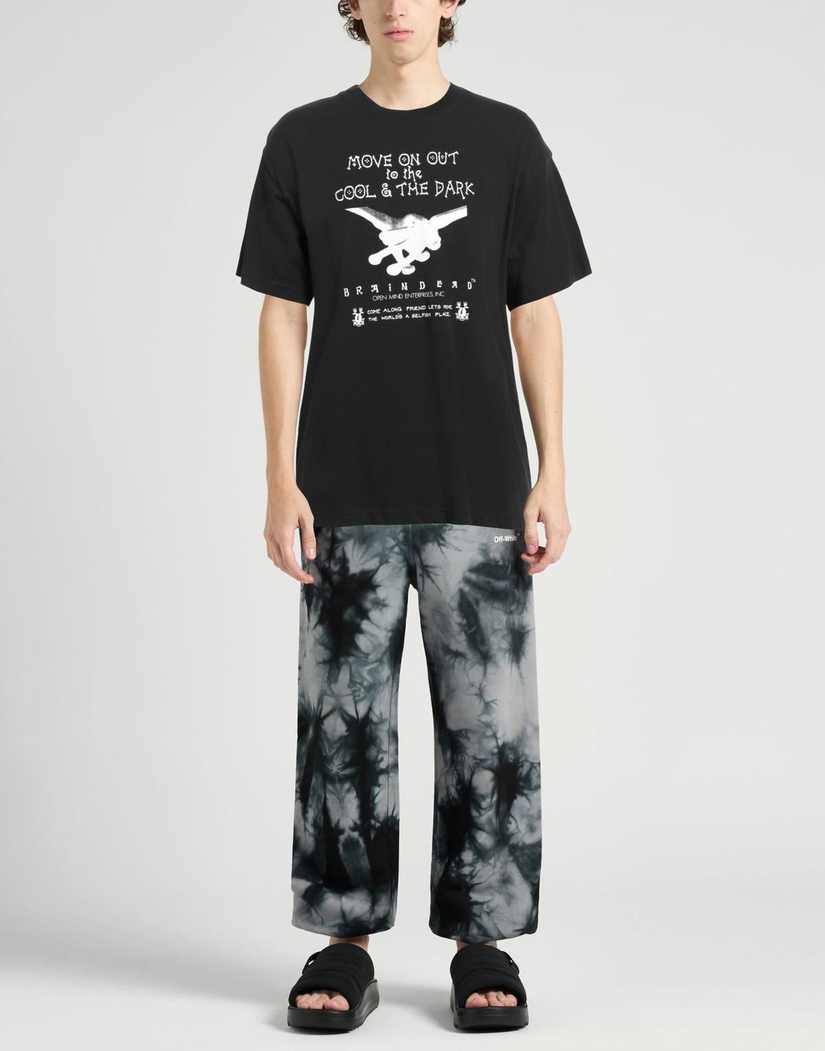 Brain Dead Mens T-shirt in Black