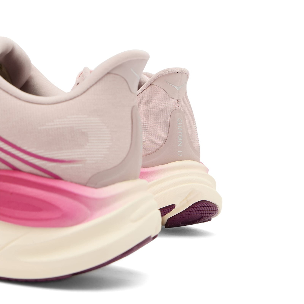 Hoka One One Women's Clifton 11 Sneaker in Pink Opal/Alabaster