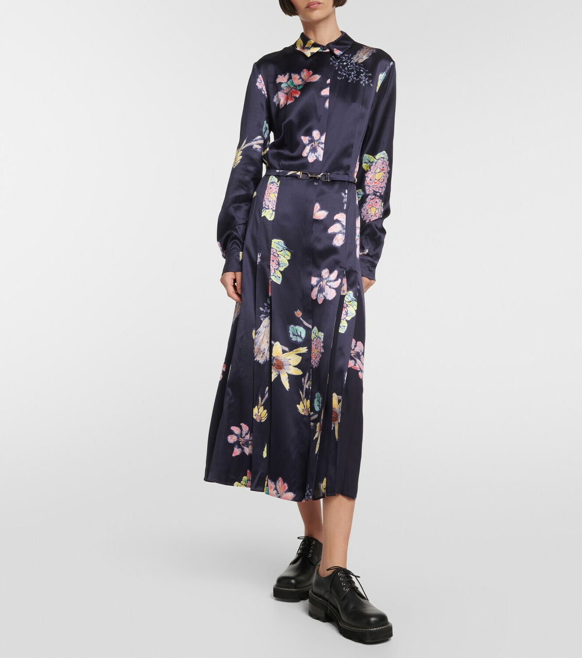 Gabriela Hearst Jane floral silk midi dress