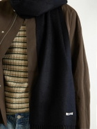 Auralee - Logo-Appliquéd Fringed Cashmere Scarf