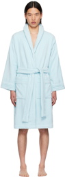 Versace Underwear Blue Medusa Robe