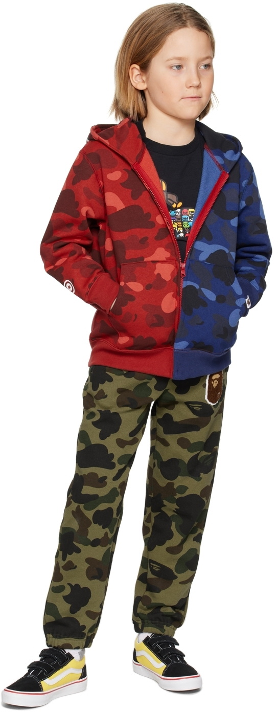 Bape red camo online shark hoodie