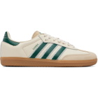 adidas Originals Off-White & Green Samba OG Sneakers