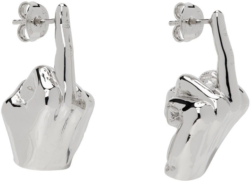 Y/PROJECT Mini Fuck U Earrings シルバー ピアス Y/Project Silver Mini Fuck U Earrings Y/Project