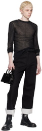 K.NGSLEY Black Uncut Long Sleeve T-Shirt