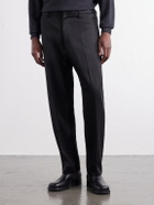 Willy Chavarria - Tapered Wool-Blend Twill Trousers - Black