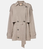 Jardin des Orangers Cropped wool and cashmere trench coat