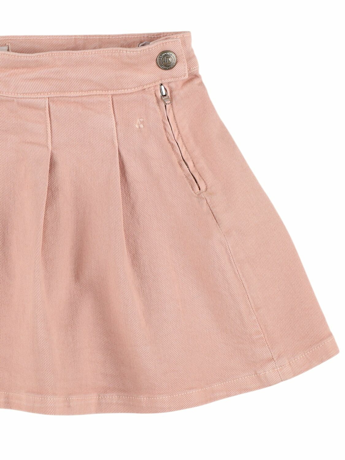 BONPOINT Pleated Stretch Cotton Gabardine Skirt