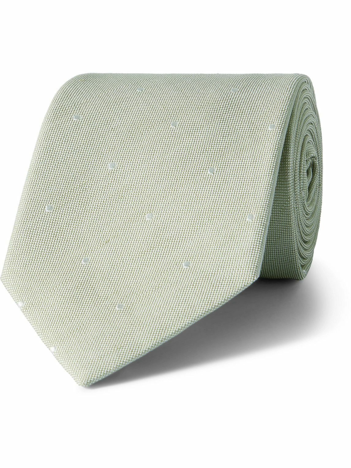 Paul Smith - 8cm Embroidered Silk and Linen-Blend Tie