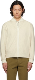 BOSS Beige Slim-Fit Bomber Jacket