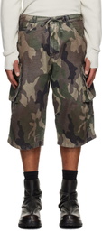 424 Khaki Camo Cargo Shorts