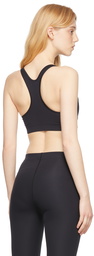 Jil Sander Black Nylon Sport Bra