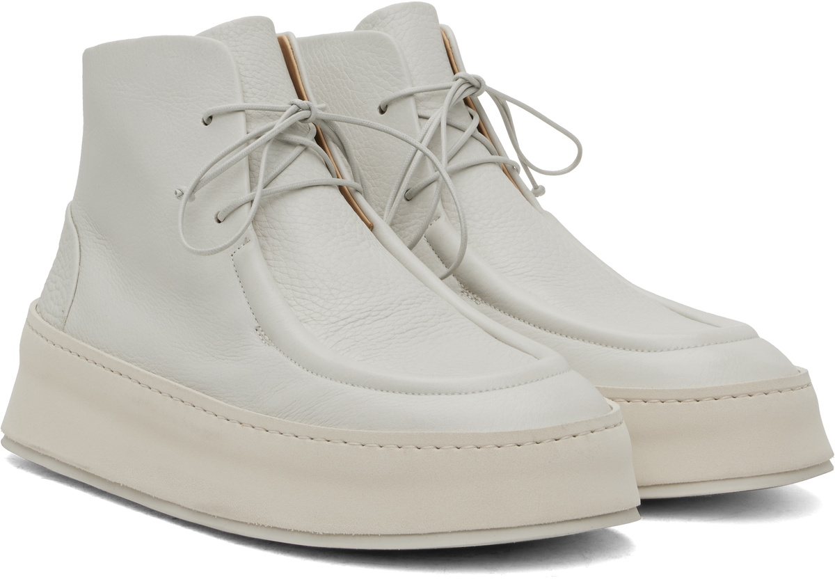 Marsèll SSENSE Exclusive White Cassapana Ankle Boots Marsèll