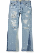 Gallery Dept. - Indiana Flare Slim-Fit Distressed Jeans - Blue