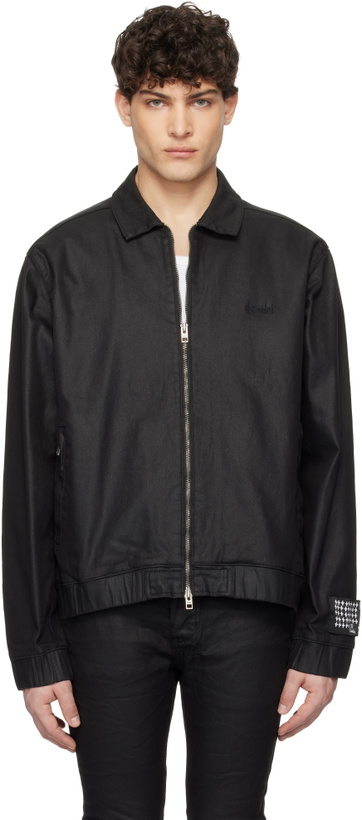 Photo: Ksubi Black Raider Harrington Waxed Denim Jacket