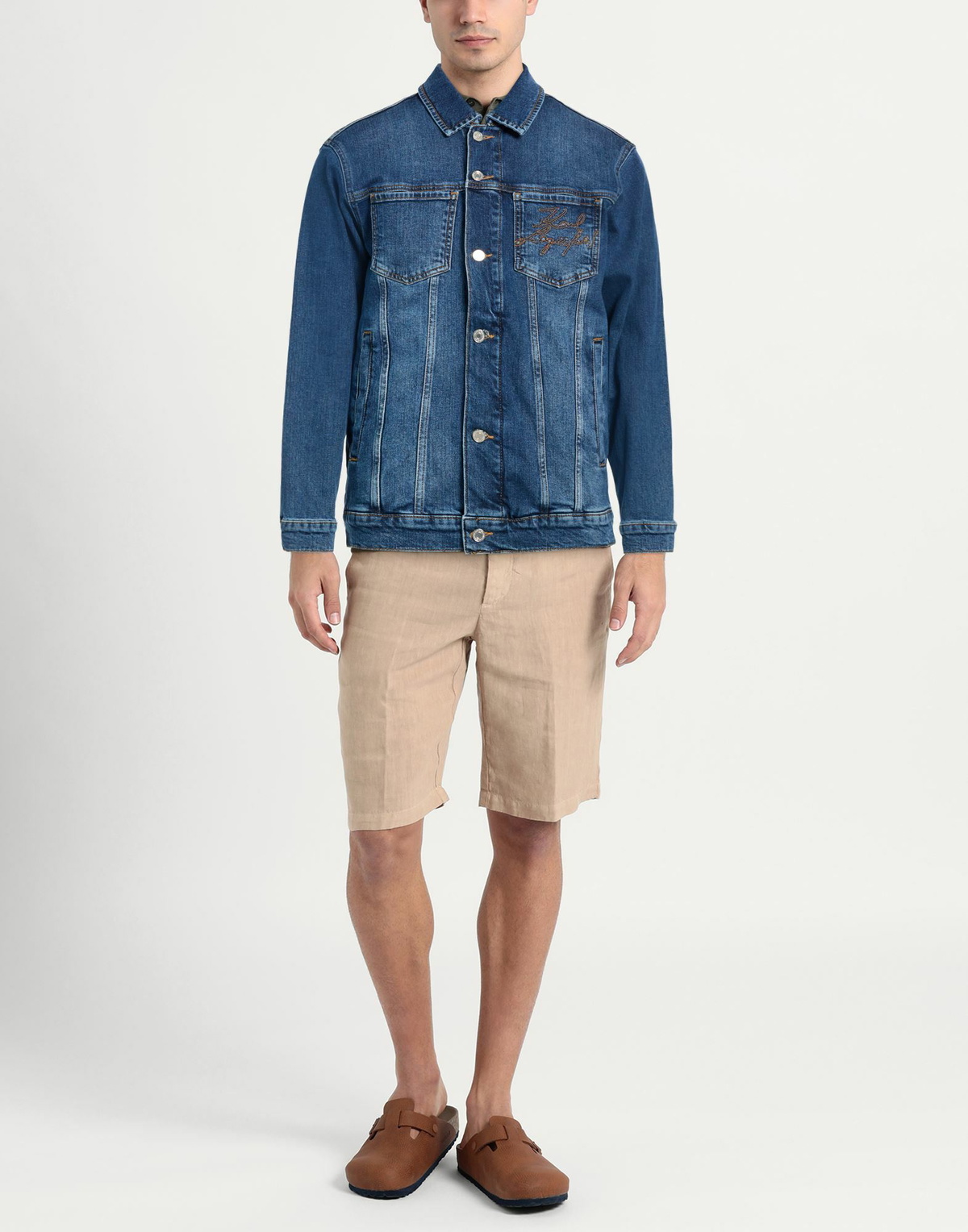 Karl Lagerfeld Mens Denim outerwear in Blue