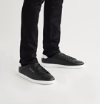SAINT LAURENT - Court Classic SL/10 Perforated Leather Sneakers - Black