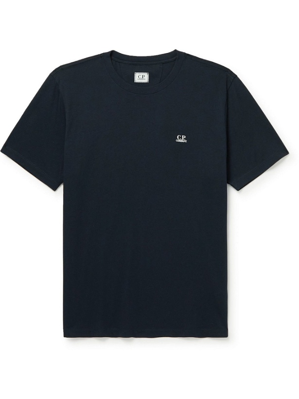 Photo: C.P. Company - Logo-Print Cotton-Jersey T-Shirt - Blue