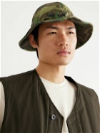 OrSlow - Camouflage-Print Cotton-Canvas Bucket Hat - Green