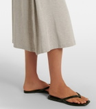 Toteme Jersey gathered midi dress