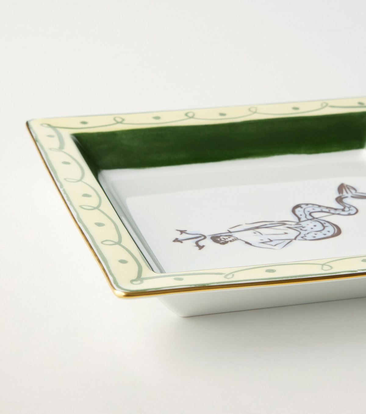 Ginori 1735 Il Viaggio Di Nettuno Large decorative tray by Luke Edward Hall