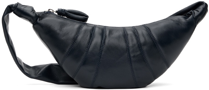 Photo: LEMAIRE Navy Small Croissant Bag