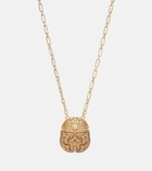 La DoubleJ Lady Scarab gold-plated pendant necklace