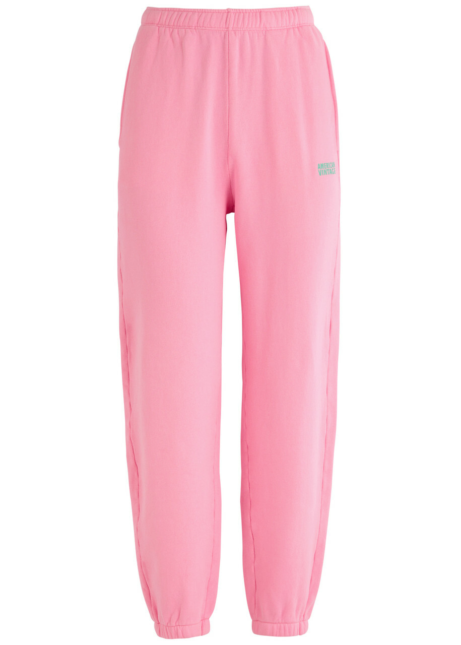 American Vintage Izubird Stretch-cotton Sweatpants Pink