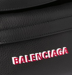 Balenciaga - Everyday Logo-Print Full-Grain Leather Belt Bag - Black