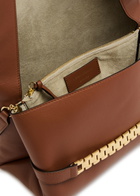 Victoria Beckham Chain Leather Pouch - Tan - One Size