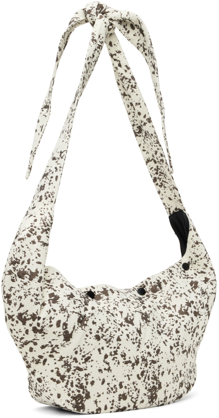The World Is Your Oyster White Jacquard Bag