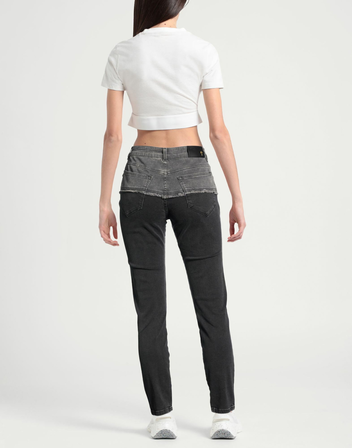 Manila Grace Womens Jeans in Black