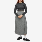 Auralee Women's Wool Rib Short Cardigan in Top Charcoal