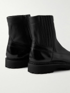 John Lobb - Ridge Smooth and Full-Grain Leather Chelsea Boots - Black