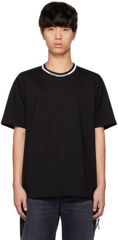 Photo: mastermind WORLD Black Jacquard T-Shirt