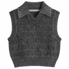 Alexander Wang Women's V Neck Knitted Vest in Black