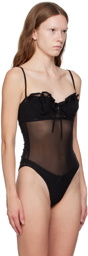 Y/Project Black Wire Brasier Bodysuit