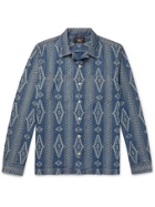 RRL - Camp-Collar Cotton-Jacquard Shirt - Blue - M