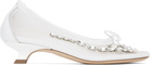 Simone Rocha SSENSE Exclusive Bridal Capsule Embellished Flower Ballerina Heels
